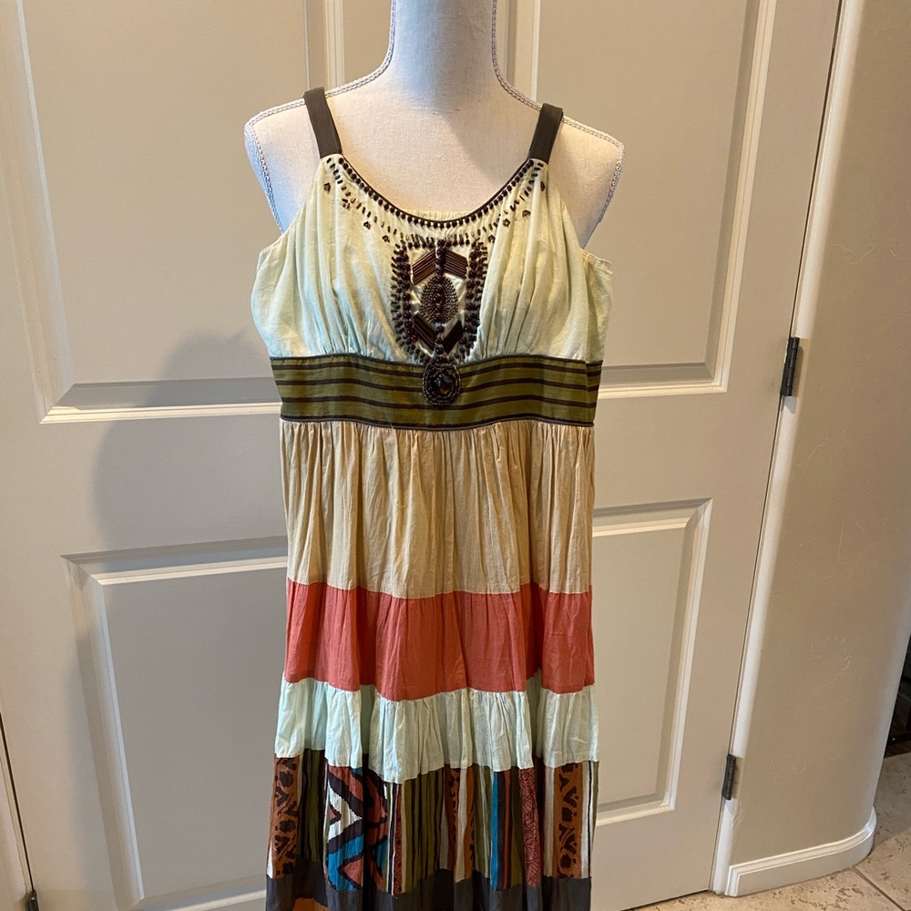 Gorgeous midi beaded midi length sundress from Santa Fe.